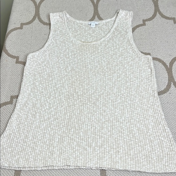 Pure Jill J. Jill Cream Sleeveless Knit Top - Picture 4 of 13